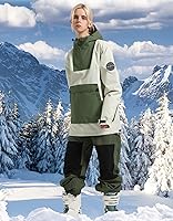 Vista 32 de Chaquetas de esquí para hombre, abrigos de snowboard para mujer, chaqueta impermeable para deportes de invierno, resistente al viento, cálida Todo
