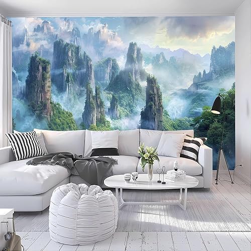 Vista 172 de Murales de pared de tamaño personalizado, paisaje nocturno de la ciudad de Dubai, murales de pared autoadhesivos extraíbles para despegar y pegar