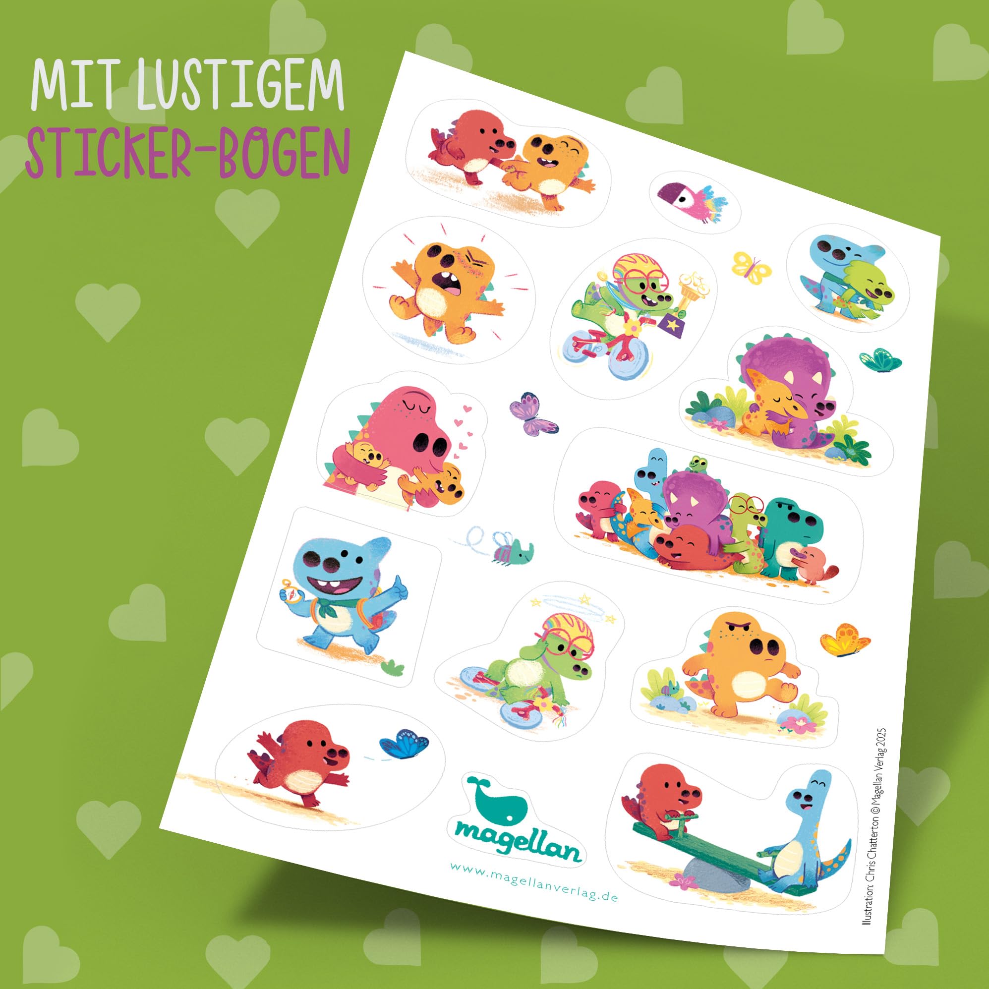 Der Knuddelsaurus, Der Stampfosaurus & Der Quasselsaurus von Rachel Bright – Bilderbuch Set für Kinder & Eltern ab 3 Jahren inkl. Stickerset – Dino-Geschichten über Streit Wut Zuhören & Rücksichtnahme