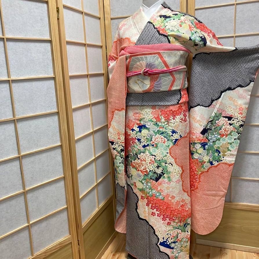 うう様［9337］振袖 4点セット 美品 成人式 卒業式 小田急扱い 正絹着物袷 Amazon.co.jp: ［9337］振袖 4点セット 成人式 卒業式 小田急