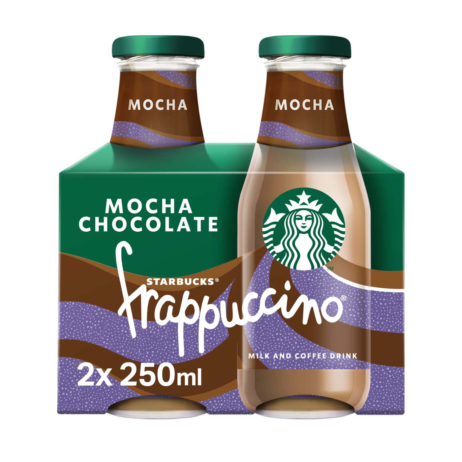 Starbucks Frappuccino Mocha Coffee, 2 x 250ml