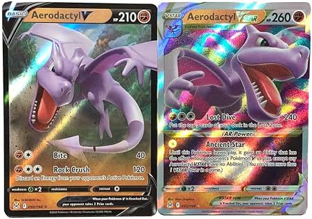 aerodactyl pokemon card worth V & VStar Lost Origin Pack Option::Flareon (Heavy) Card Binder If heads Melmetal VMax F/A 048/078