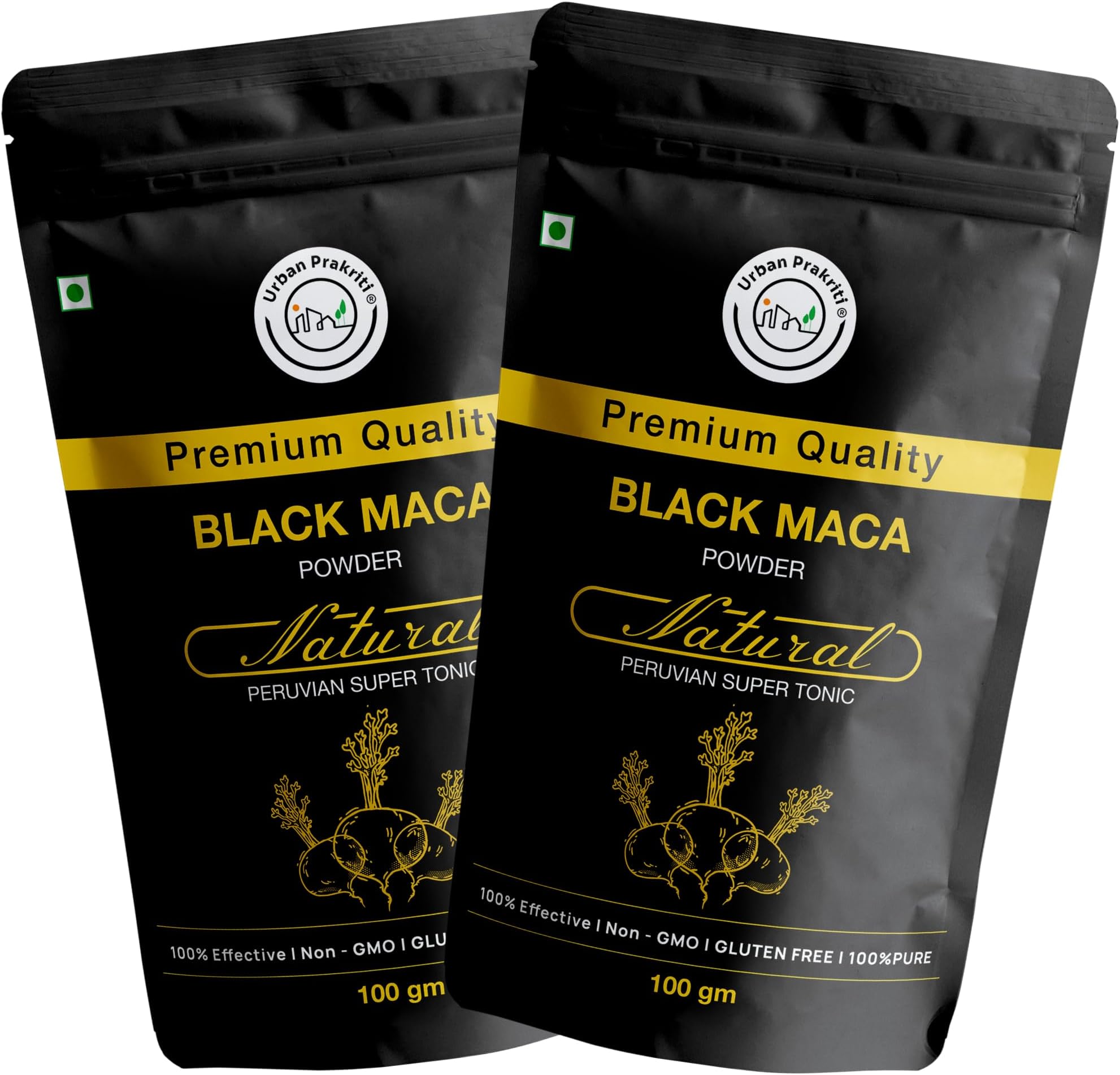 Black Maca Powder (100gm,Pack of 2) |Pure & Natural Superfood for Men and Women| Boost Enery, Hormonal Balance, Vitality |Rich in Fiber, Vitamin B12, B6 |High in Protein, Iron, Calcium