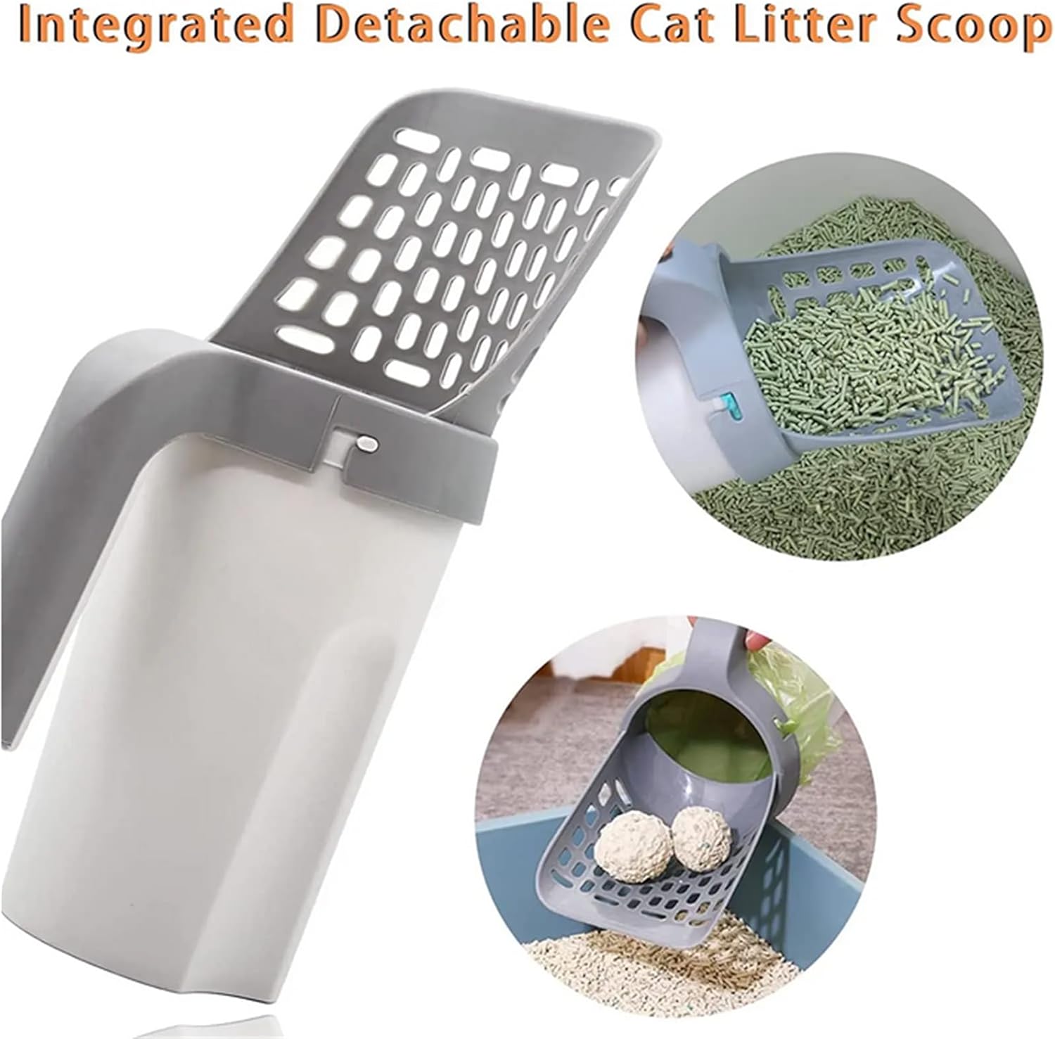 DAGIJIRD Pet Poop Shovel Litter Scoop Cat Litter Sifter Scooper, Portable Cats Sand Shovel Clean Tool