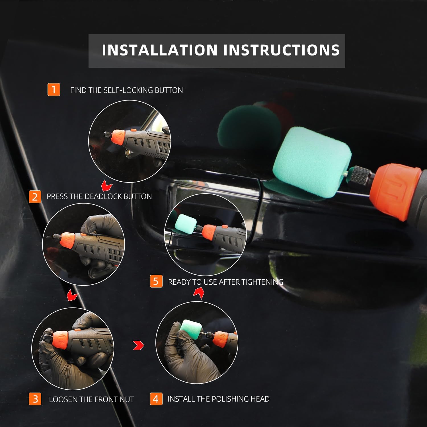 SPTA - Kit de herramientas giratorias inalámbricas, mini herramienta giratoria de 12 V con kit de accesorios de 40 piezas, herramientas giratorias eléctricas para pulir, cortar, lijar, taladrar y