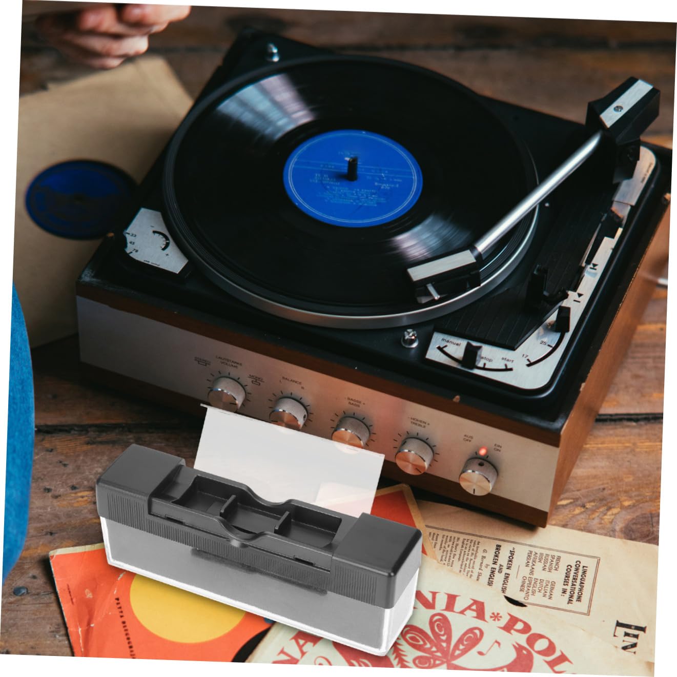 OSALADI 3sets Spazzola Per Pulizia Dischi in Vinile Antistatica Kit Completo Per Manutenzione e Del Giradischi Facile Da Usare e Pratico Compatibile Con Strumenti Musicali Rimuove Polvere