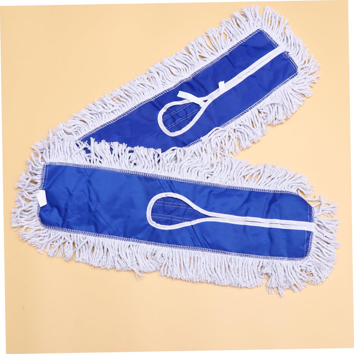 BESTYASH 2pezzi Panno di Ricambio per Scopa Spinta Realizzato in Filo di Cotone Accessorio per Pulizia Domestica Riutilizzabile e Lavabile