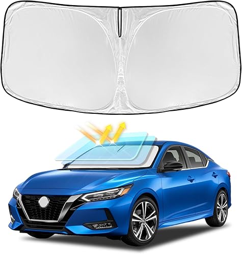 Miniatura 175 de Parasol de 4 capas para parabrisas, ajuste personalizado, tela 240T, parasol retráctil que bloquea los rayos ultravioletas, accesorios para automóvil