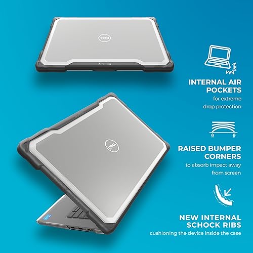Miniatura 5 de Gumdrop SlimTech - Funda para laptop compatible con Dell Latitude 3450 | 3440 (Clamshell), resistente a prueba de caídas, a prueba de golpes,