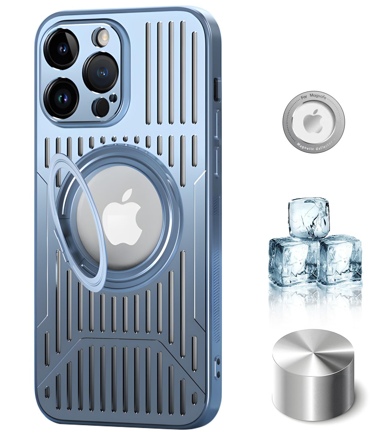 iPhoneアクセサリー iPhone14Pro Amazon.co.jp: YUZOR iPhone 14Pro 用 ケース アルミ合金 360°回転する