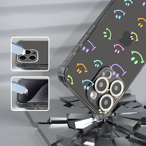 Vista 334 de Roemary Buffertech - Funda protectora para iPhone 13 Pro Max con diseño Golden Retriever, diseño de arcoíris con protector de pantalla