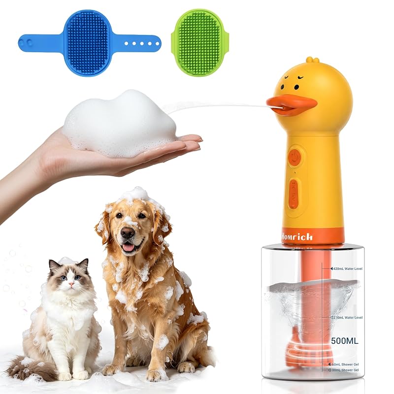 Dispensador de Shampoo para Cães e Gatos com Espuma Automática Homrich RK83 Pro, 500 mL