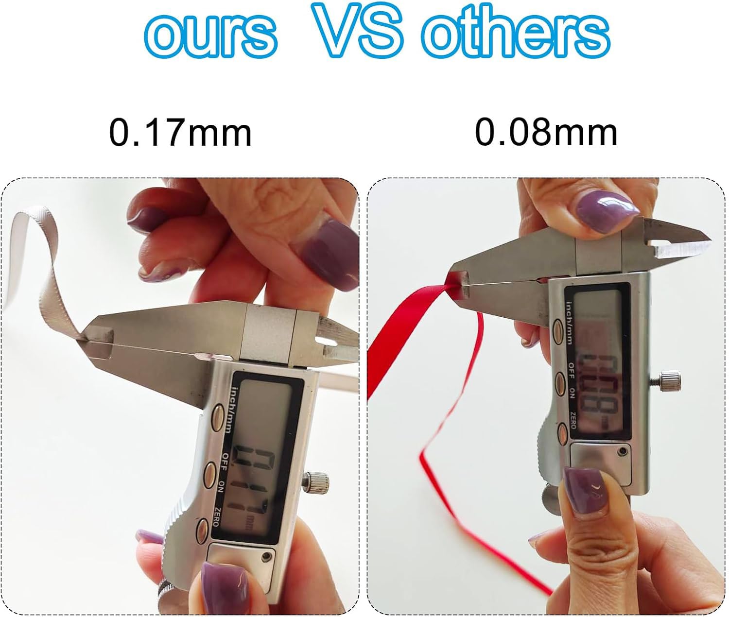 TOP-VIGOR 6mm 25 Yard Satin Ribbon, Single Sided Grosgrain Thin Solid Silk Ribbon - Image 3