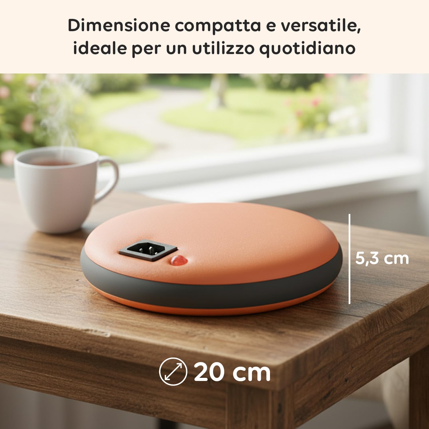 Wintem Scaldino Elettrico 550W per Mani e Letto con Custodia in Stoffa - Ricarica Rapida in 10 Minuti e Calore Duraturo fino a 3 Ore - Calore Immediato e Utilizzo Versatile per Casa Ufficio e Relax