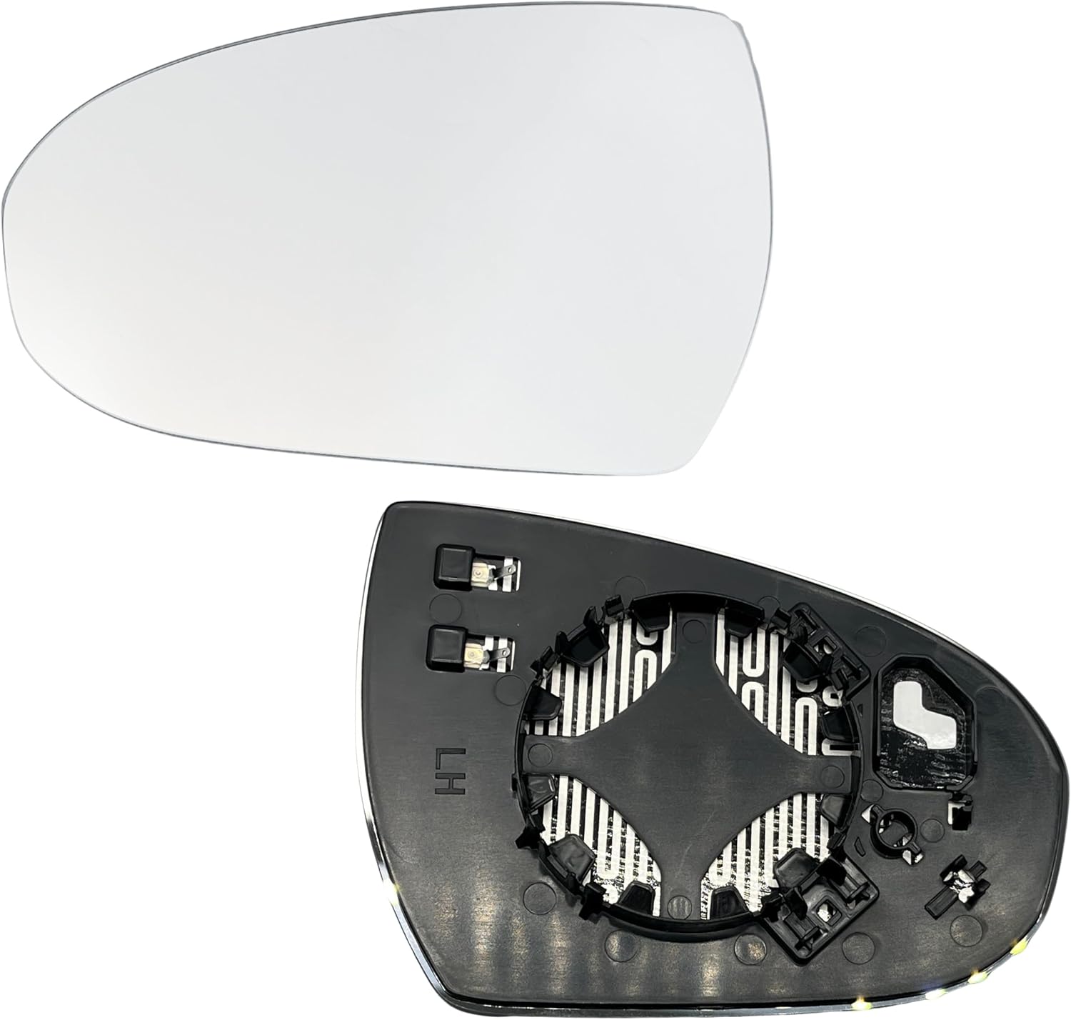 Driver Left Side Mirror Glass Heated With Blind Spot Without Auto Dimming Compatible with for Hyundai Tucson 2016 2017 2018 2019 (Driver Blind Spot No-Auto Dimming)