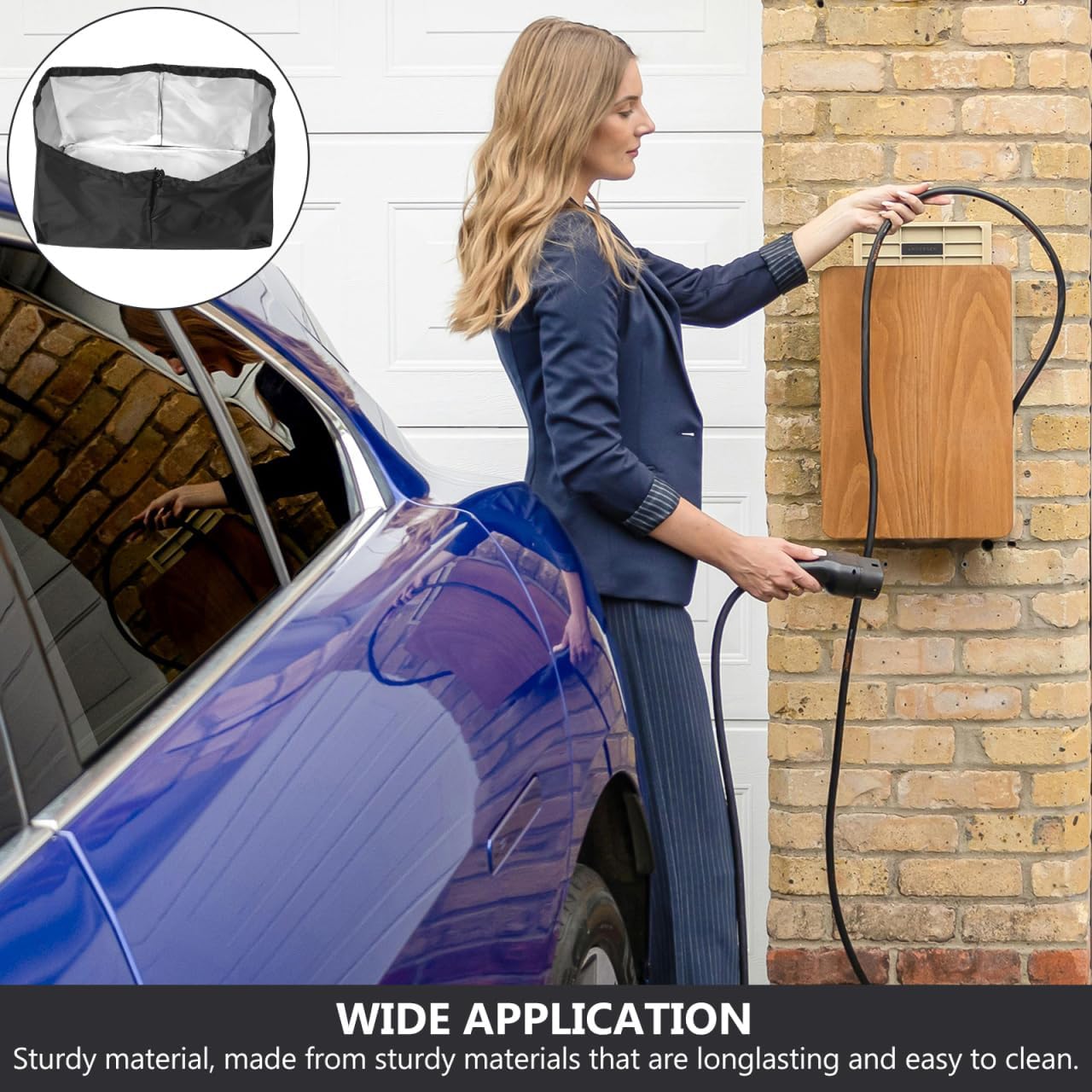 Ev Charger Cover Waterproof Rainproof Sun Protection Wall Mount Charging Pile Protector for Outdoor Electric Vehicle