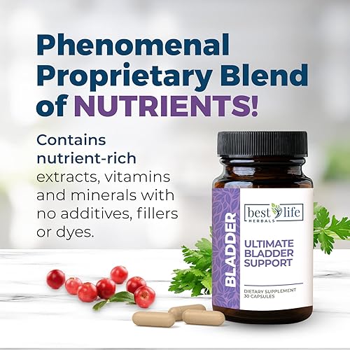 Miniatura 5 de Best Life Herbals Suplemento dietético Ultimate para el apoyo de la vejiga, 30 cápsulas que restaura tu libertad y confianza - 1 botella