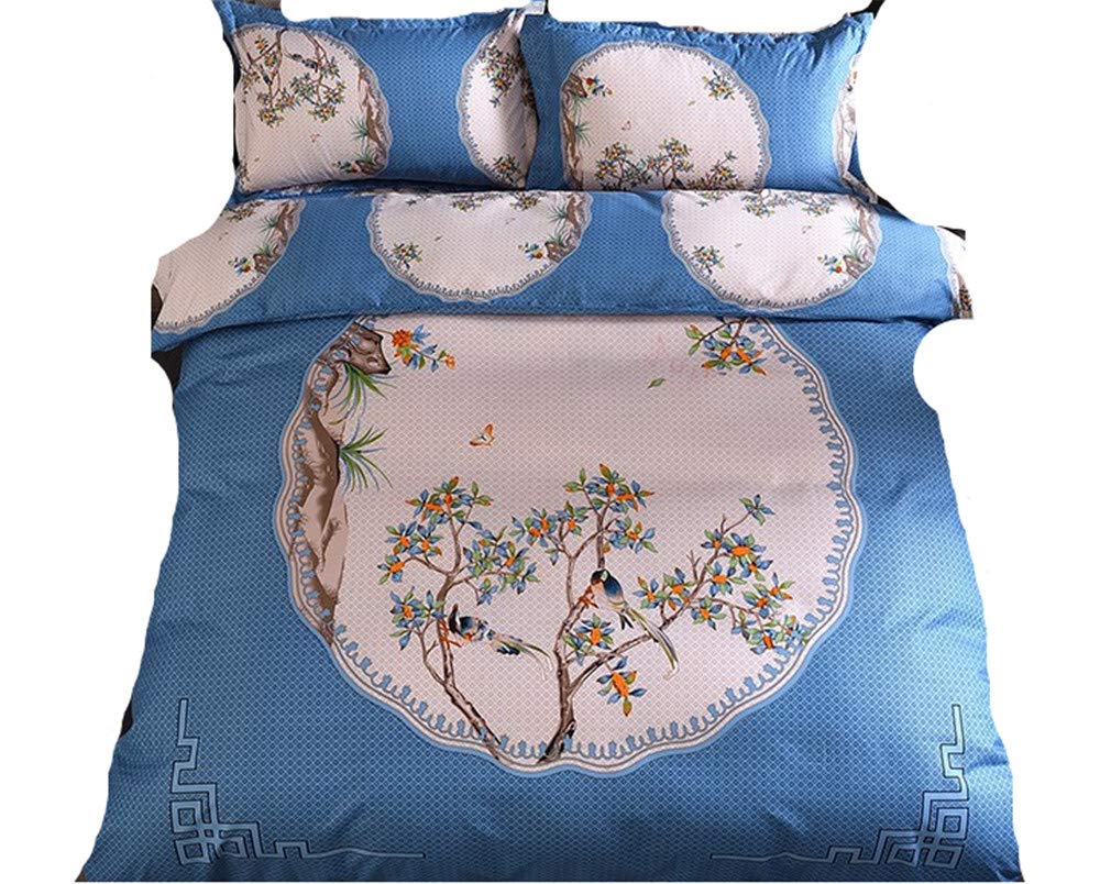 Parure de lit en sergé imprimé pour chambre parentale cocooning
