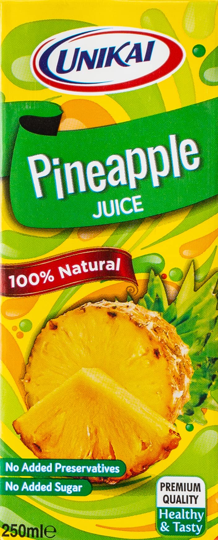 Unikai UHT 100% Pineapple Juice -No Added Sugar - Outer Pack (9X250Ml)