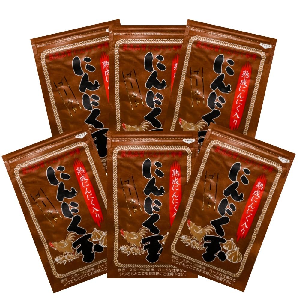 （ゆう）国内産にんにく玉ゴールド×6袋 無添加 黒にんにく入り にんにく卵黄 国内産にんにく玉ゴールド