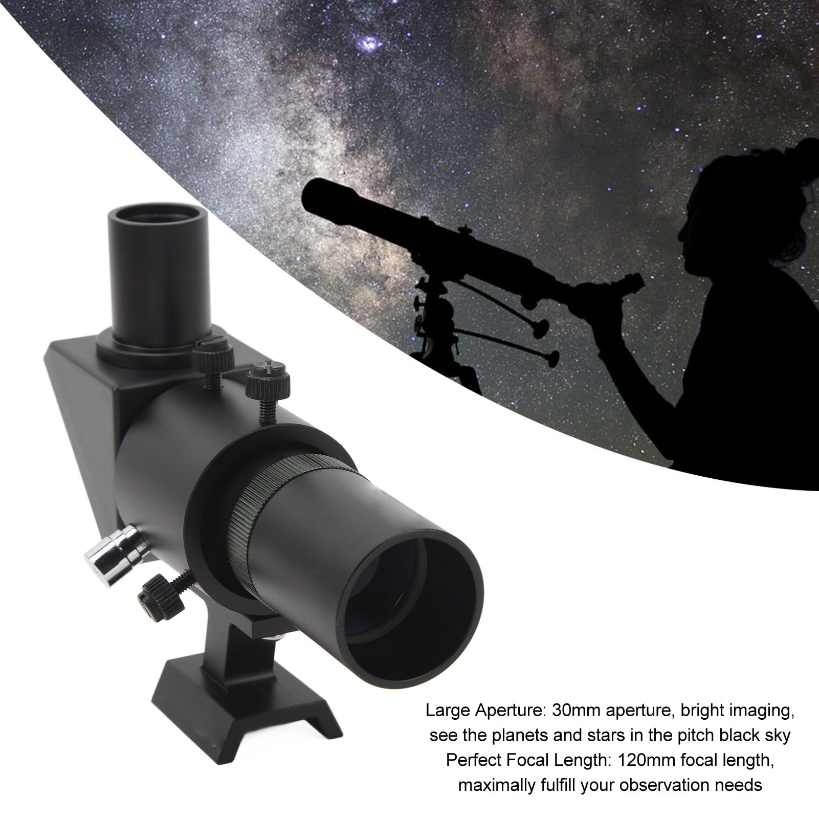 Chercheur 6x30 droit avec support (Sky-Watcher) - la boutique de l