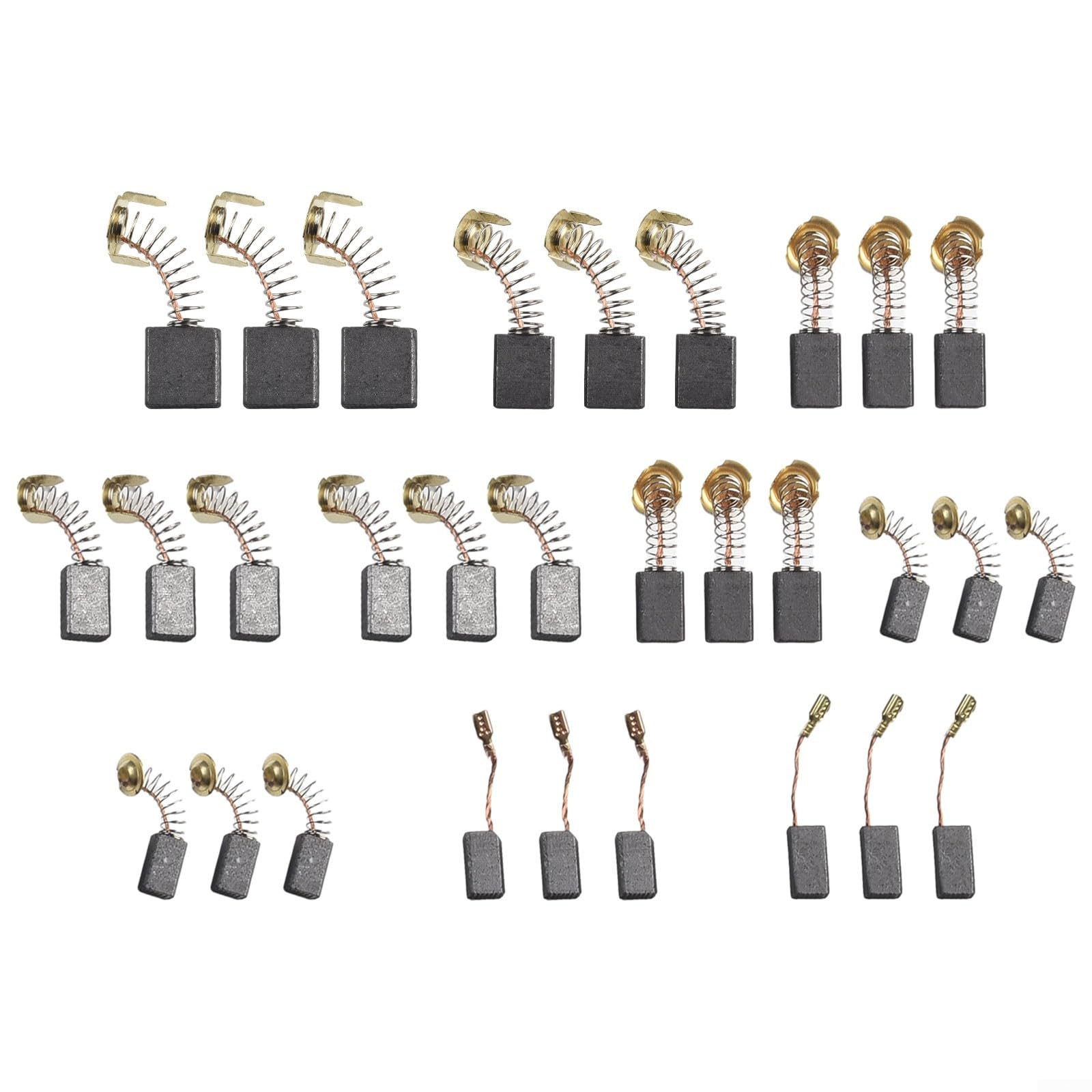 8 Balais En Carbone 14x10x7 Mm - Pour Outils électriques : Perceuse, Scie Circulaire, Aspirateur, Moteurs - 8