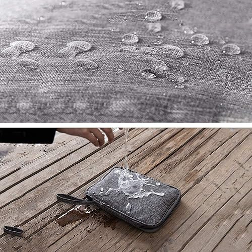 Miniatura 7 de Bolsa organizadora de cables de viaje, accesorios electrónicos, bolsa organizadora de cables portátil para cable, cargador, teléfono, USB, tarjeta