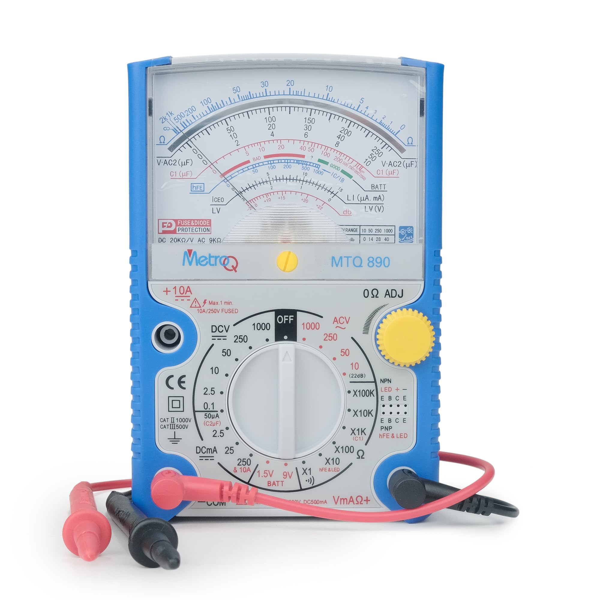 See full amazon price history chart for Metroq MTQ 890 Analog Multimeter, AC/DC Voltage and Current Measurement Metroq MTQ 890 Analog Multimeter, AC/DC Voltage and Current Measurement (B0DCSLXRVY) Amazon Price History, Amazon Price Tracker