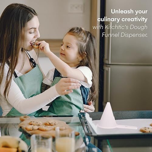Miniatura 2 de Kitchtic Embudo ajustable para hornear - Dispensador de masa - Embudo dispensador de masa - Dispensador de chocolate líquido - Kit de embudo de
