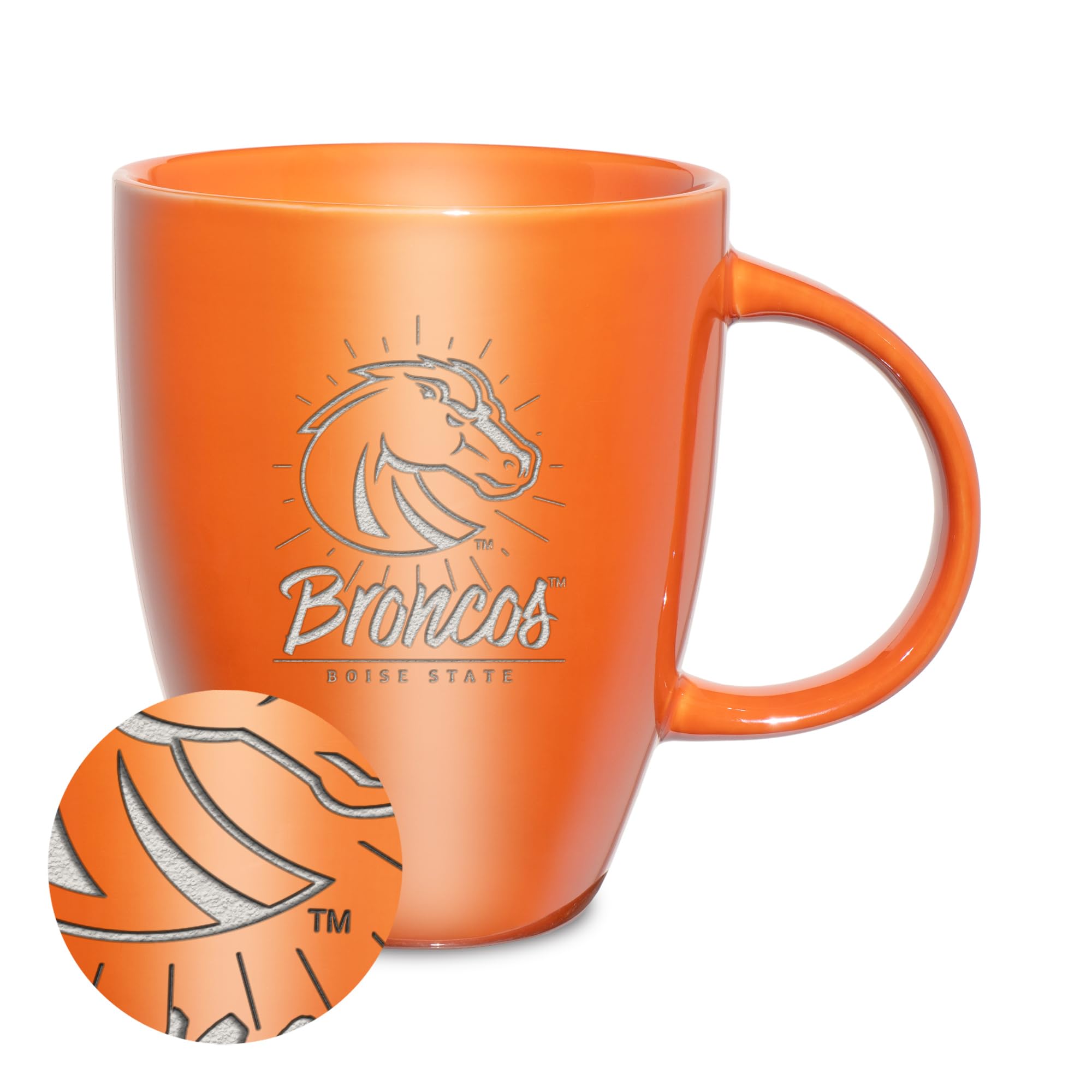 Tasse en céramique gravée au laser Boise State Broncos Rico Industries 532 ml