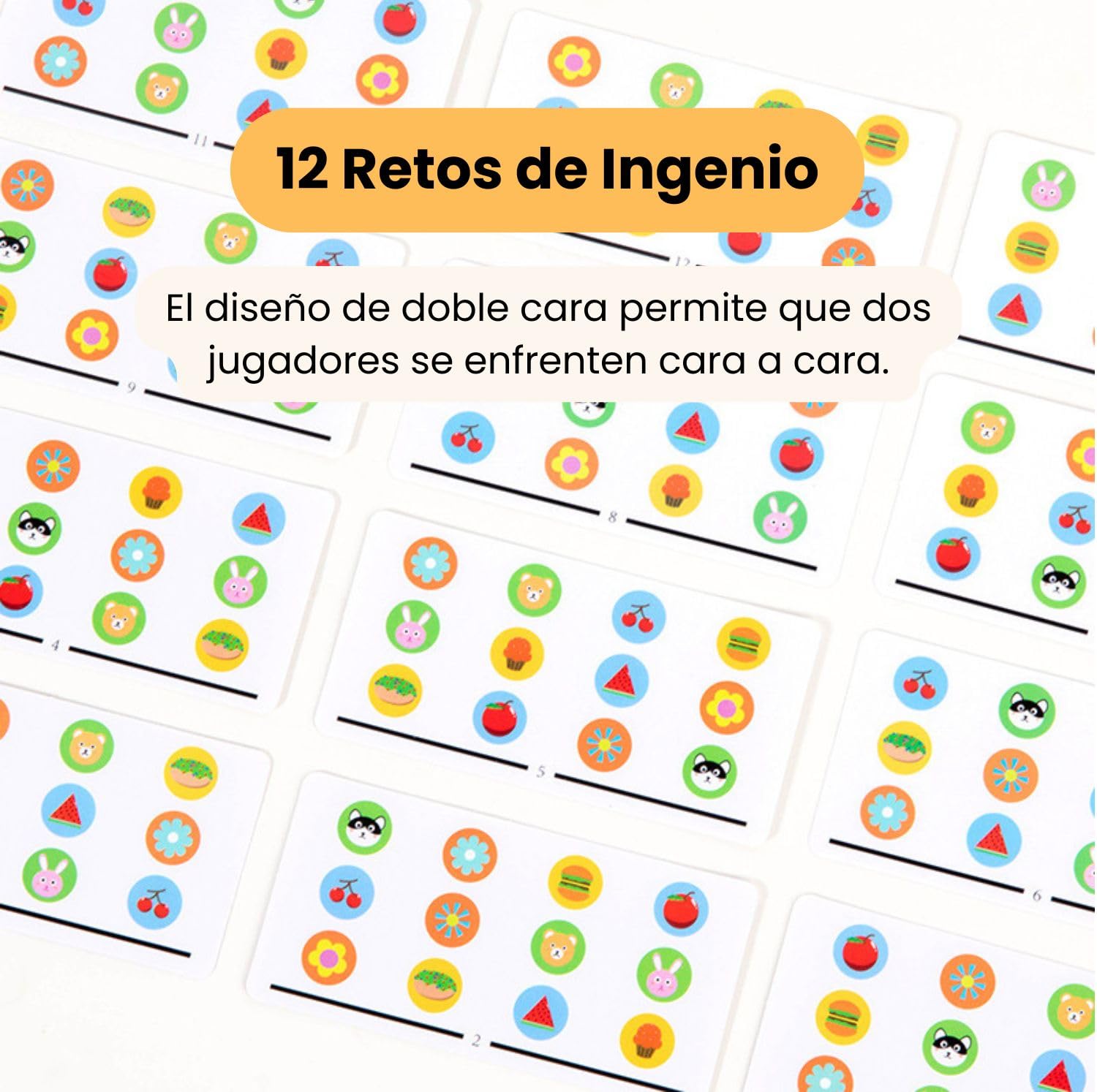 Juego Educativo Madera Montessori Batalla Colores Formas Niños 3 Años Puzzle Deslizante Lógica Tablero Doble Cara Competición Motricidad Fina Regalo Navidad Cumpleaños Juguete Aprendizaje Preescolar — view 7