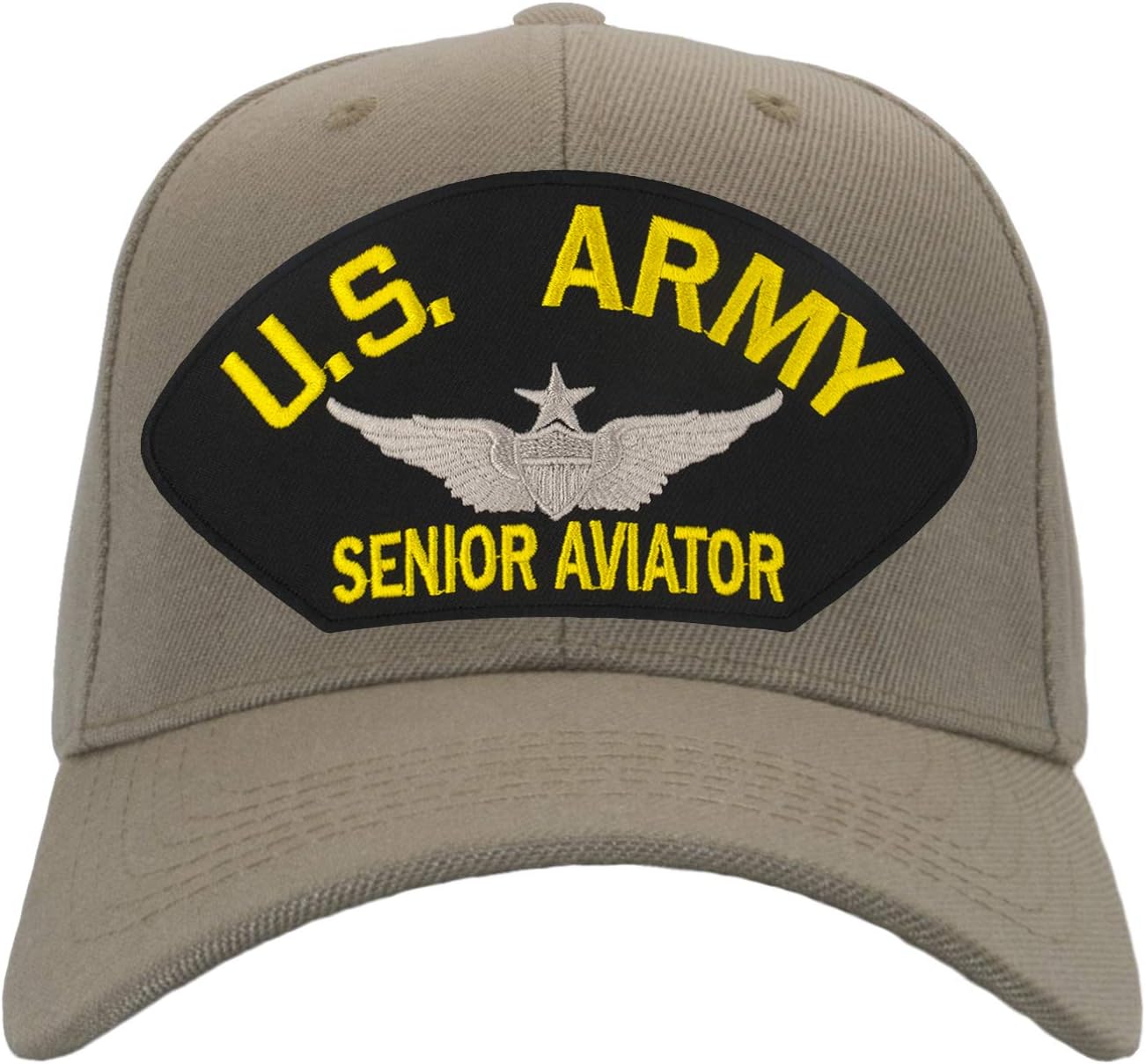 US Army Senior Aviator Hat/Ballcap Adjustable One Size Fits Most (Multiple Colors & Styles)