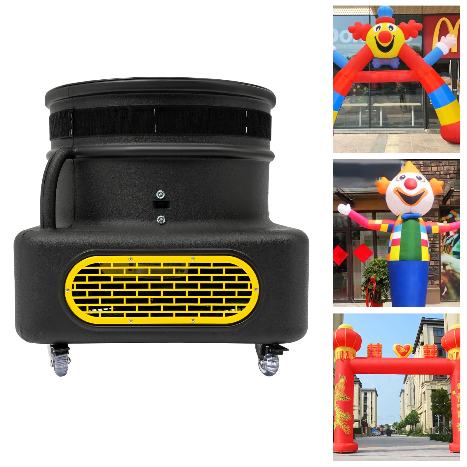 Ventilatore elettrico per ballerini gonfiabili, ventilatore radiale elettrico, ventilatore radiale, per ballerine delle bambole, per case e aziende, compleanni, feste, negozi