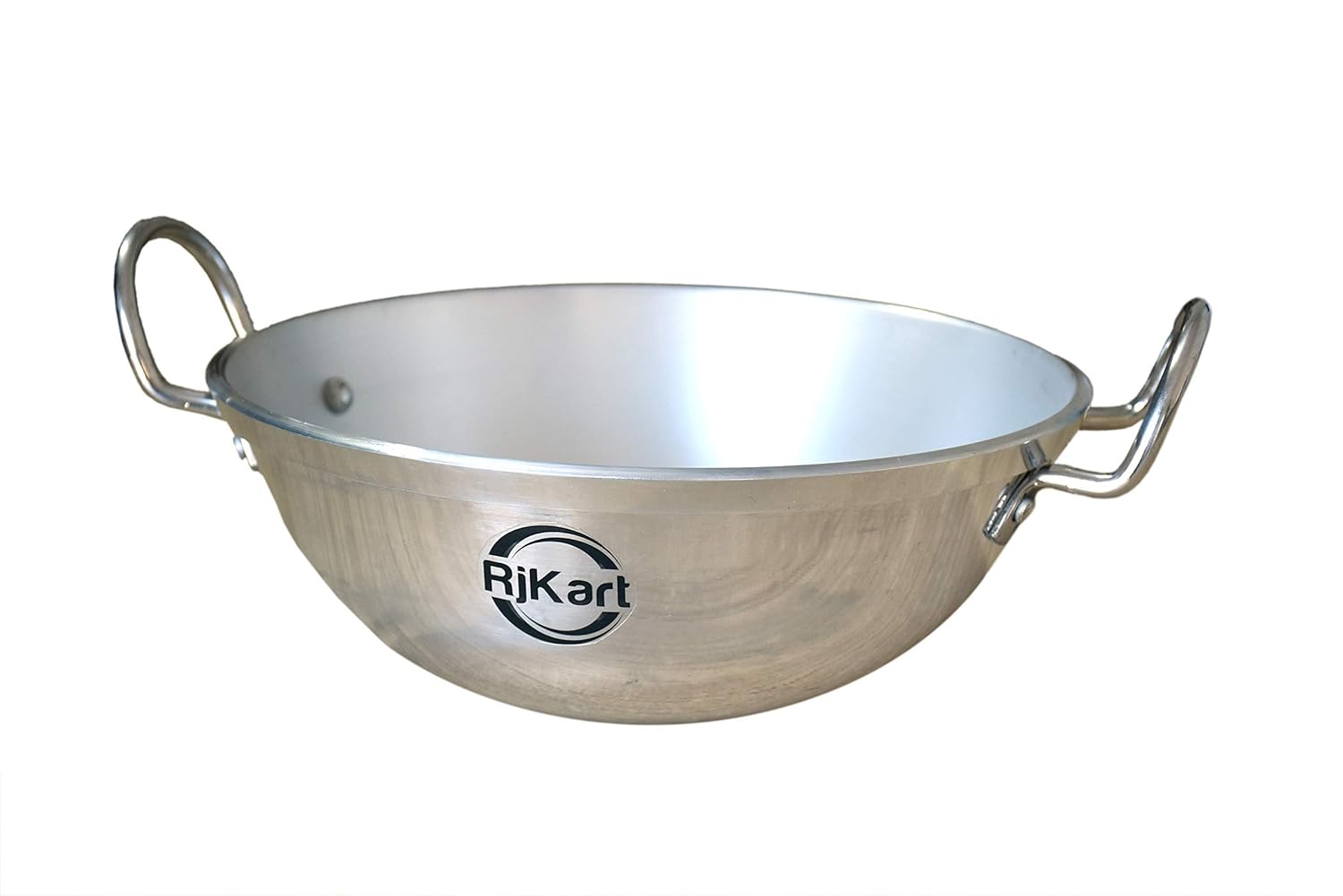 Buy RJKART Aluminium Heavy Base Round Bottom Kadai for Kitchen Deep