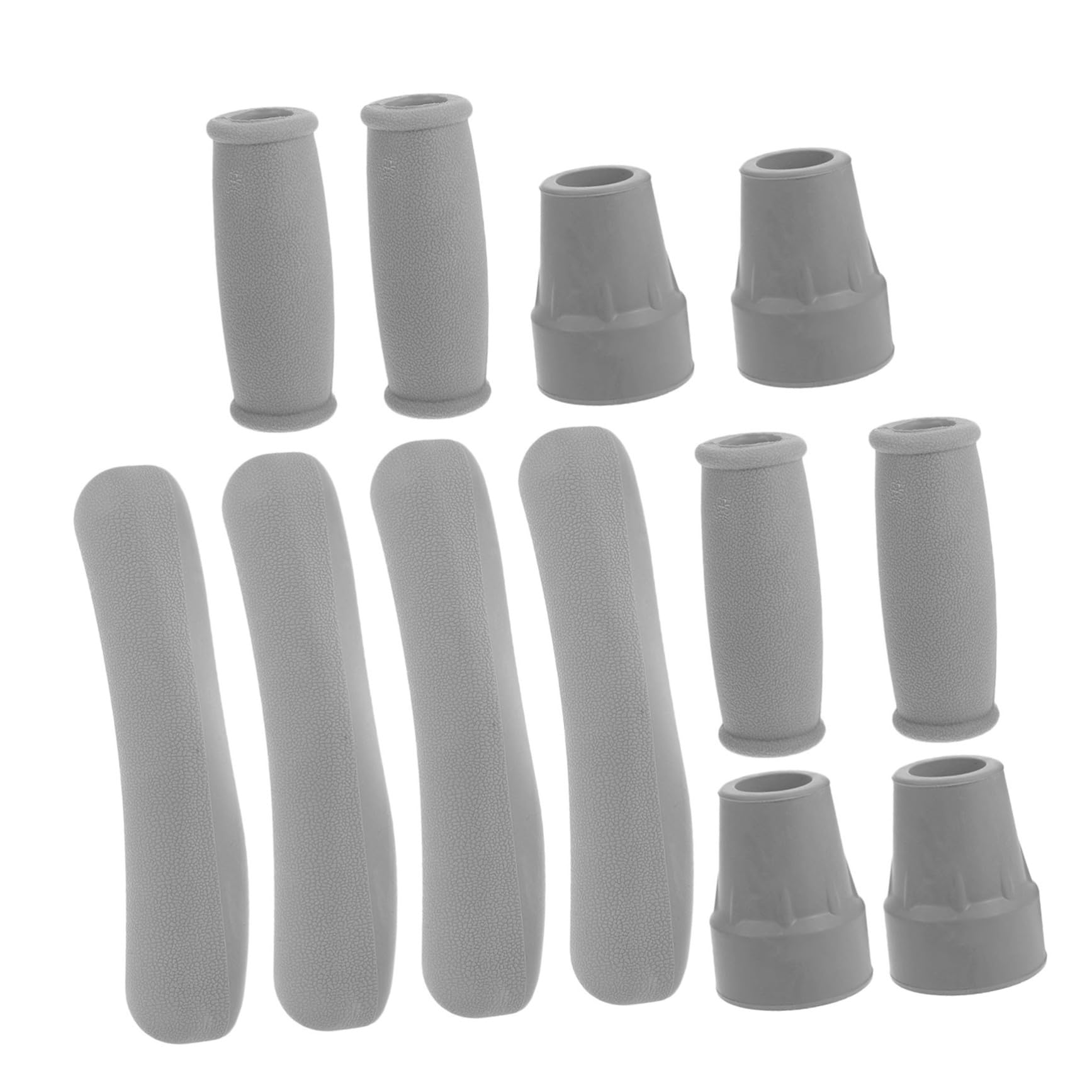 PACKOVE 4sets Cuscinetti Per Stampelle Coperture Per Impugnatura e Cuscini Ascellari Punta in Gomma Per Bastone Da Passeggio e Tappi Di Ricambio Per Piedini Di Deambulatore Kit Di Accessor