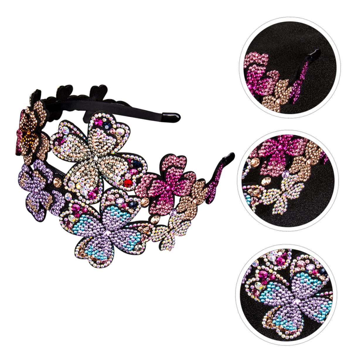 Ipetboom 4pezzi Cerchietto Flapper Vintage Per Donne Accessorio Per Matrimonio Prom e Natale Tieni Posto e Occasione