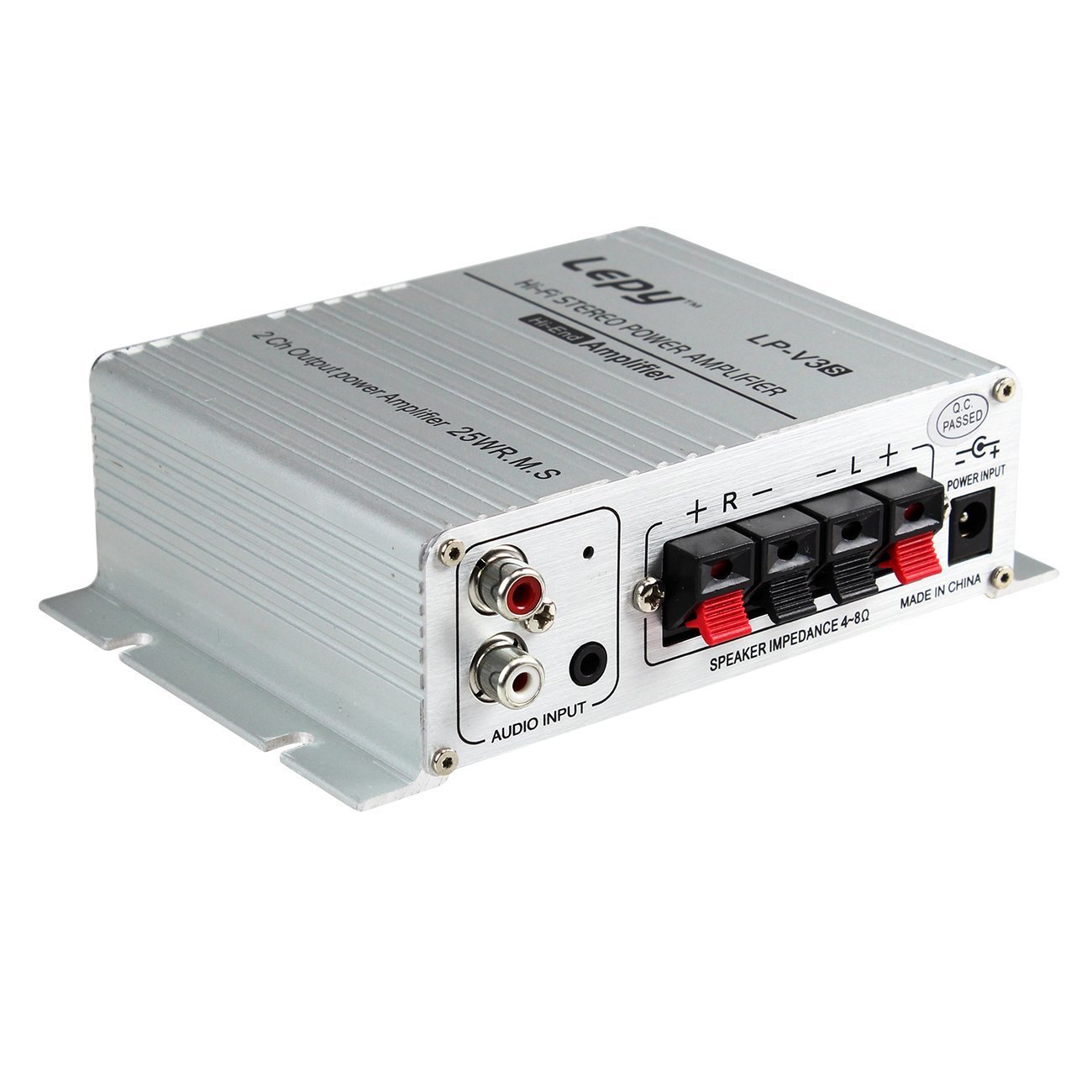 LEPY LP-V3S pequeño Amplificador HiFi para Coche, PC, Casa, Corriente DC 12 V
