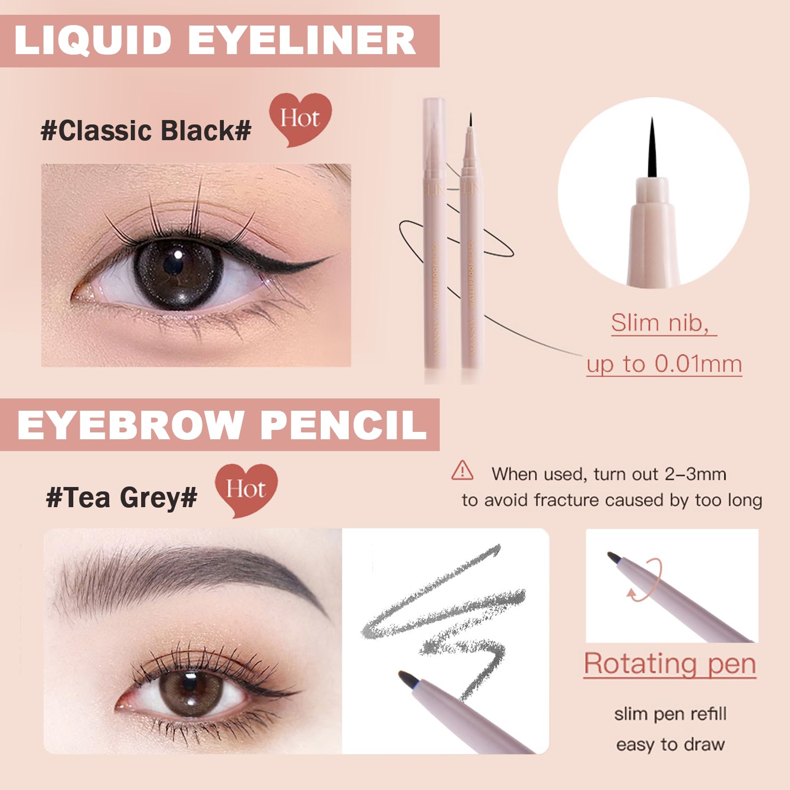 EONFAVE All In 1 Make-Up Set, 11 Stück, Schminke Geschenk Set, Lipgloss, Rouge, Lidschattenpalette, Augenbrauenstift, Eyeliner, BB Cream, Seidig Weich, Für Perfekte Geschenke, Mehrfarbig, Unisex