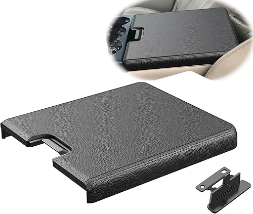 Cubierta de tapa de consola central compatible con Silverado Suburban Tahoe Sierra 2007-2013 Kit de reparación de cubierta de consola central