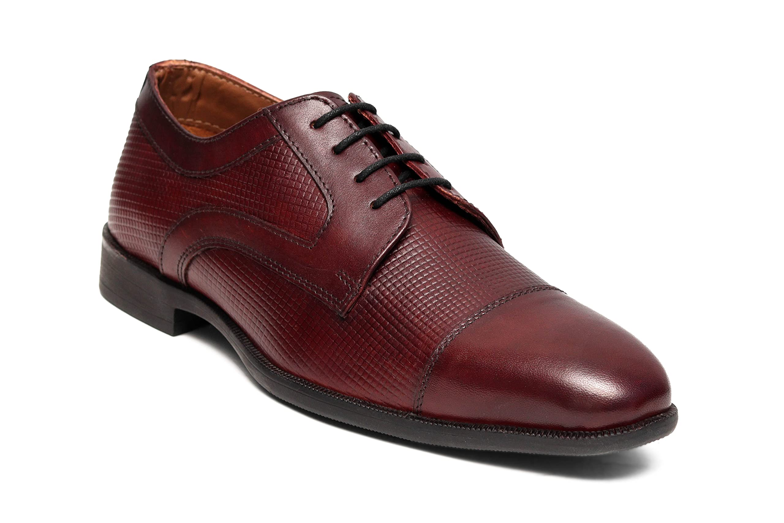 SHOEMONKIES Leather shoes for men branded | Mens Wine Leather Formal Derby Shoes | Wine Genuine Leather Shoes - 6 UK (B09MW72QDL) Amazon Price History, Amazon Price Tracker