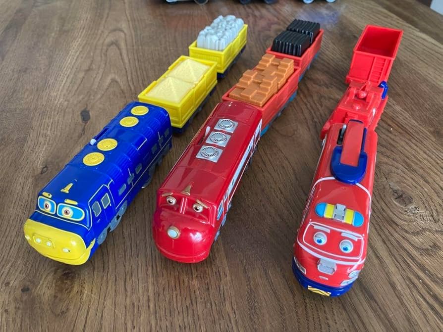 タカラトミープラレール チャギントンシリーズ とレールセットB〈良品〉 限定】「プラレール おかでんチャギントン・ウィルソン/ブルー