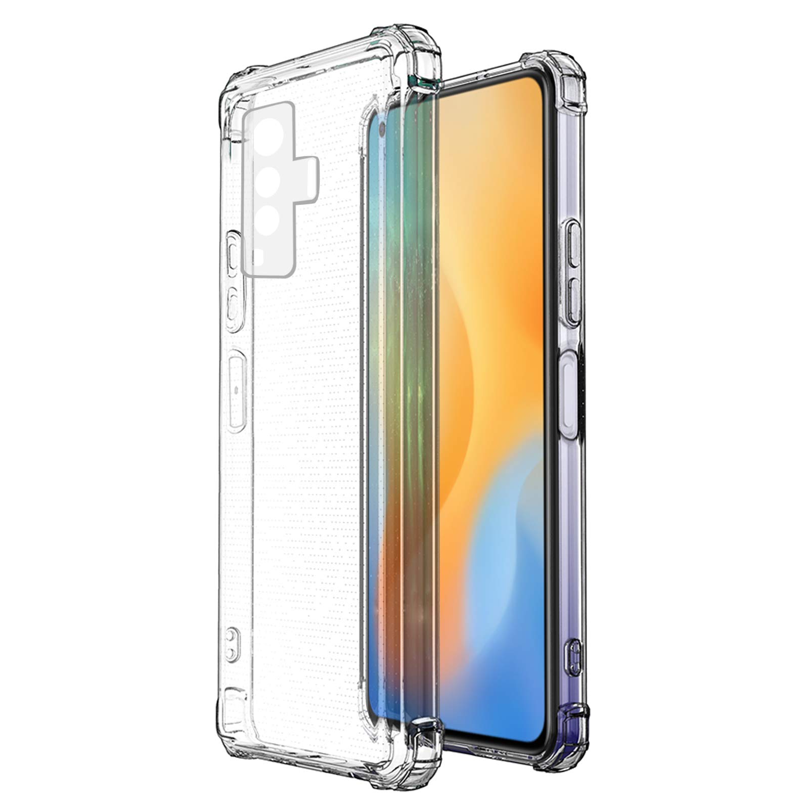 Amazon Brand - Solimo Plastic Mobile Cover Soft and Flexible Back Case for Vivo X50 (Transparent) (B08TSGXG9R) Amazon Price History, Amazon Price Tracker
