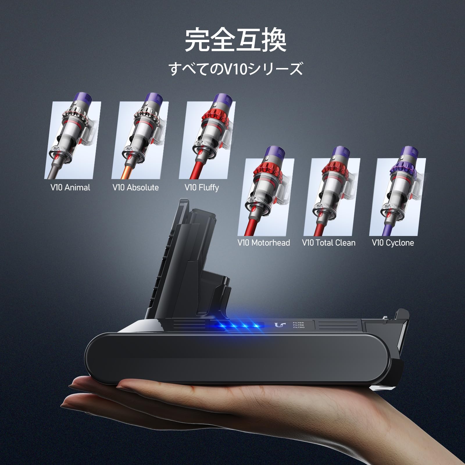 Amazon.co.jp: Keenstone V10 バッテリー ダイソン V10 対応
