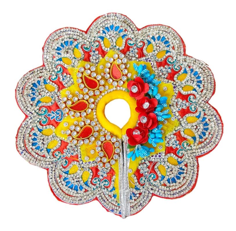 Image of Partish Laddu Gopal Heavy Janamashtmi Dress Size 6 l Ladoo Gopal Dress l Kanha Ji Poshak Size 1 2 4 5 6 (BB)