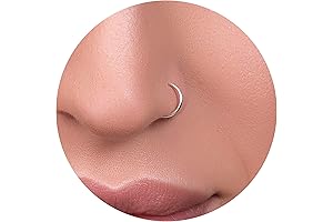 Tiny 7mm Sterling Silver Nose Ring - An Elegant 18 Gauge Hoop