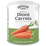 Augason Farms Dehydrated Diced Carrots Can, Emergency Food Supply, Everyday Meals, 216 Servings