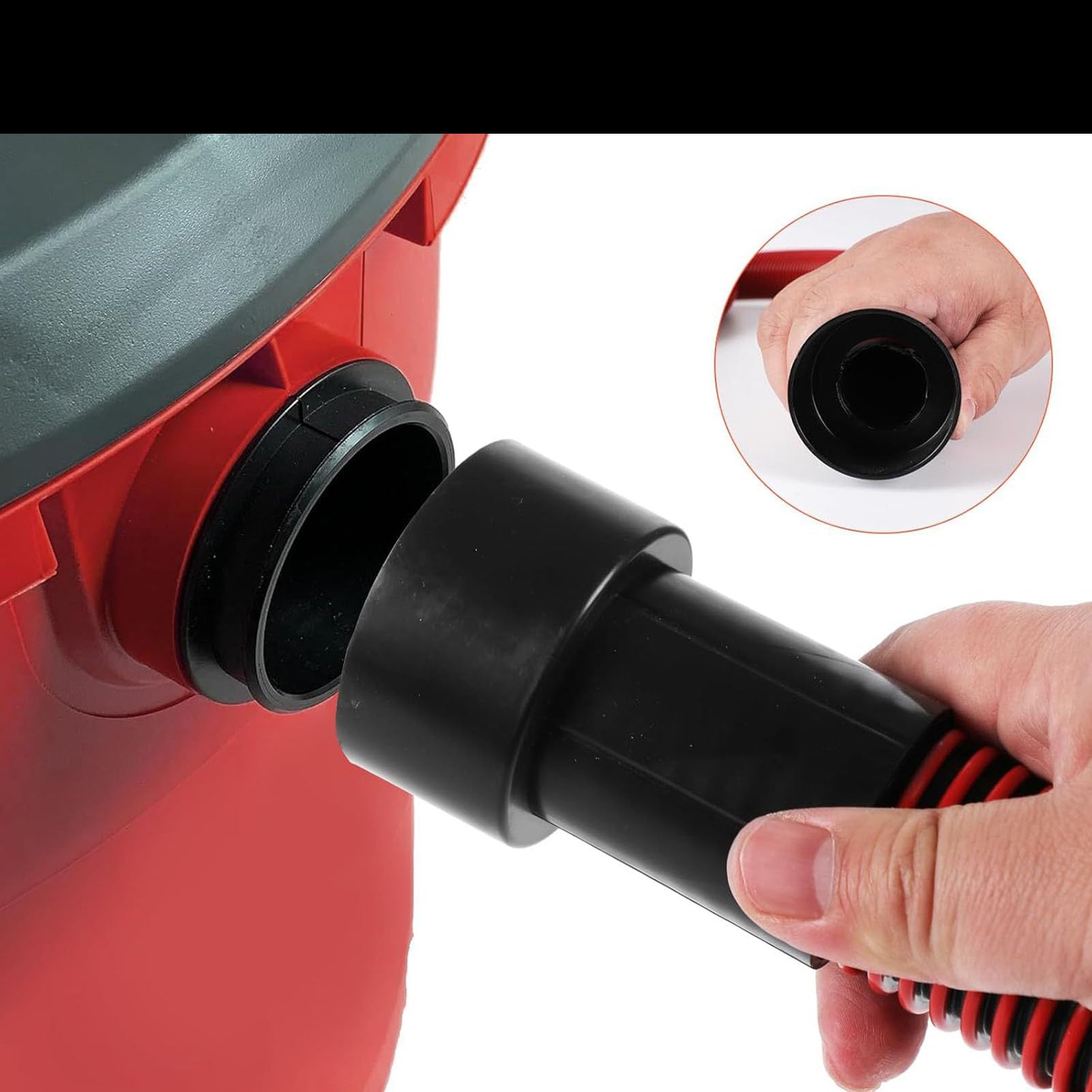 FTVOGUE 7-teiliges Staubsammelschlauch-Adapter-Set, um 360 Grad Drehbare Klemme für Elektrowerkzeuge, Schleifmaschinen und 1,25-Zoll-Staubsauger