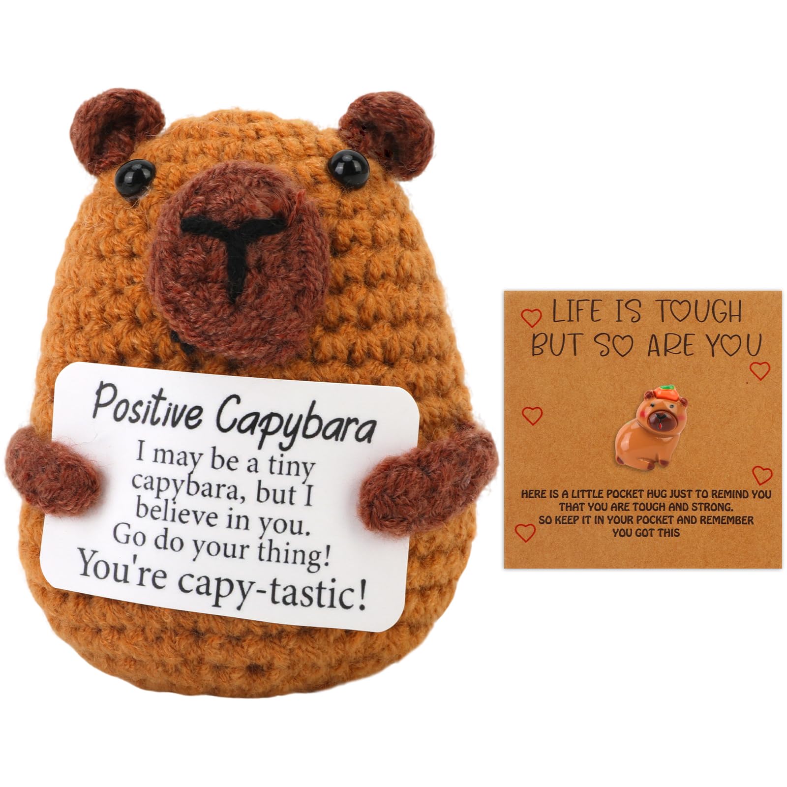 Peluche Durian Positive Au Crochet – Porte-clés Soutien Émotionnel – Cadeau Rigolo & Touchant Pour Amis, Famille, Anniversaire