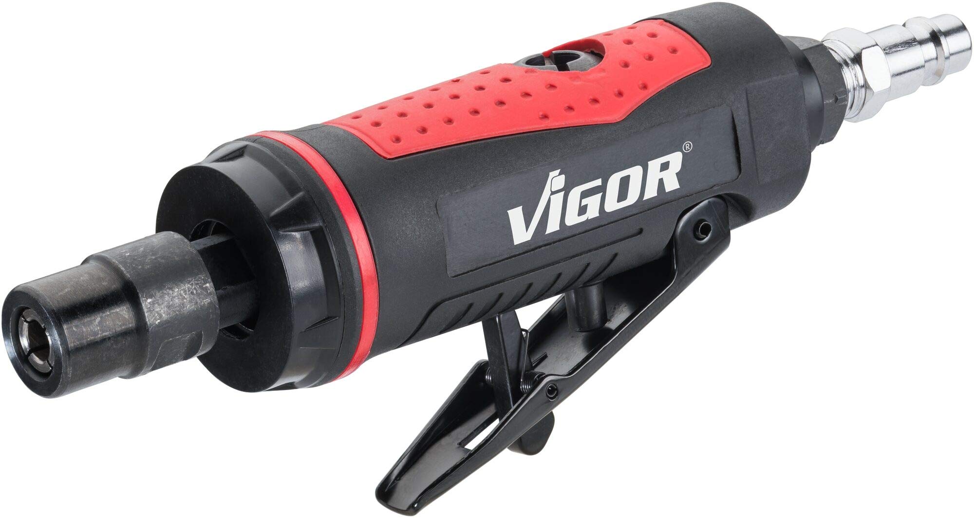 Vigor V6906 - Juego de mini lijadoras (grabación de 3-6 mm, revoluciones por minuto: 25.000, potencia: 185 W, peso: 0,31 kg), color negro y rojo