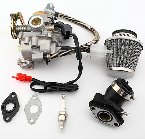 Miniatura 5 de Carburador de 50CC con colector de admisión de piezas de filtro de aire para motor de carburador de 49cc 50cc GY6 de 4 tiempos de alto rendimiento